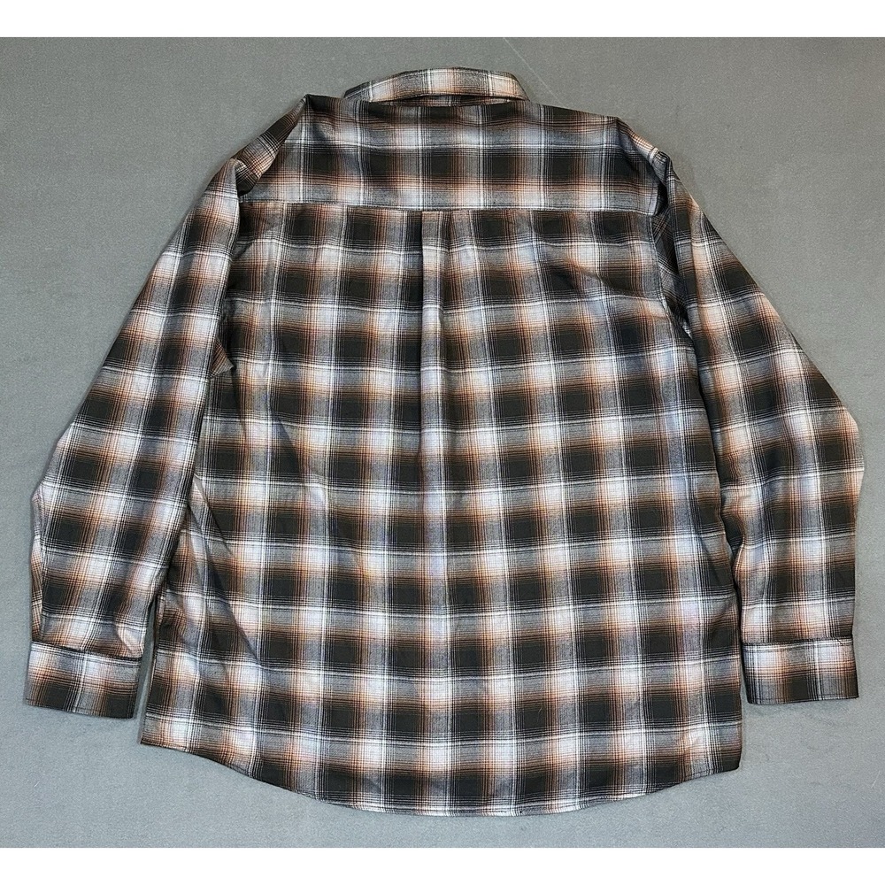 Dixxon Flannel Patina Mens Plaid Long Sleeve Pearl Snap Size 3XL - Picture 2 of 9